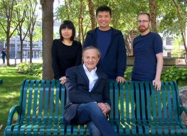 Matthew Timm,  Lydie Leung, John Polanyi and Kelvin Anggara. 