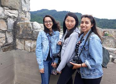 Tanvi Ghikale, Savannah Bein and Gabriella Zhao.