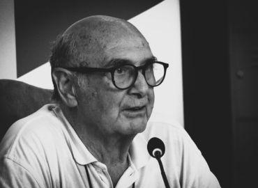 Black and white photo of Professor Portelli