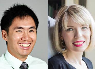 David Liu and Sarah Mayes-Tang.