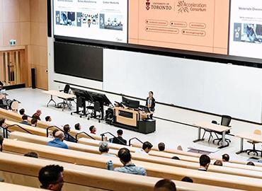 inda Hung, manager of Toyota Research Institute, speaks at this year’s Accelerate Conference at U of T