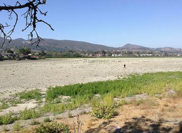 Dried up Laguna Lake in California