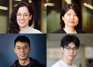 Headhsots. Top row:  Jessica Gronsbell,Lei Sun. Bottom row:Jianhui Gao, Ziang Zhang.