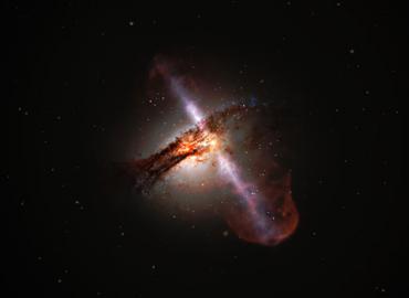 Artist&amp;#039;s impression of what a supermassive black hole would look like