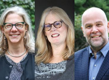 From left to right: Pamela Klassen, Kathleen Gallagher and Heinz-Bernhard Kraatz are three of 10 U of T researchers named fellows of the prestigious Royal Society of Canada.