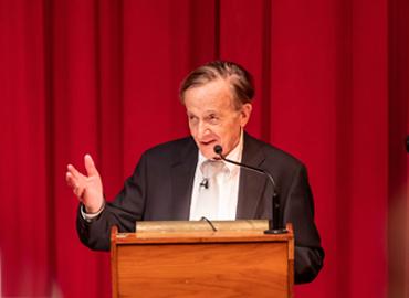 John Polanyi at the George Ignatieff Theatre.