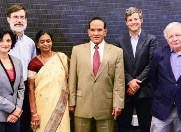 Dr. Saroja M. Polavarapu; Dr. Norman R. Donaldson; Mrs. Vijaya L. Polavarapu; Dr. Rao J. Polavarapu; William Trischuk, and Richard Peltier.