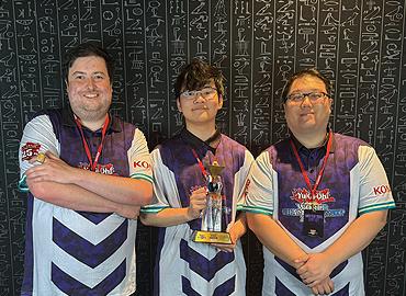 Ryan Yu and his teammates Jesse Kotton (left) and Raymond Dai (right).