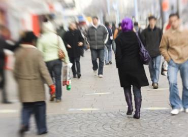 a multicultural streetscape