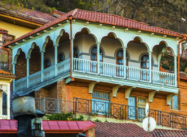 colourful houses in Tbilisi, Georgia