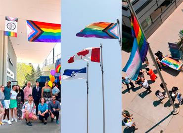 Flags were raised at U of T Mississauga, the St. George campus and U of T Scarboroughh.