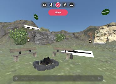 video of VR landscape