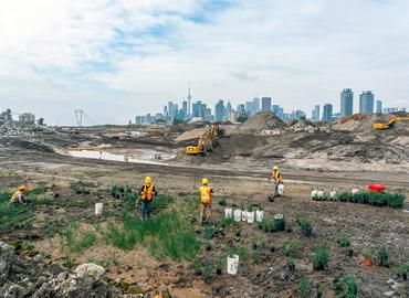 excavations on the Toronto waterfront