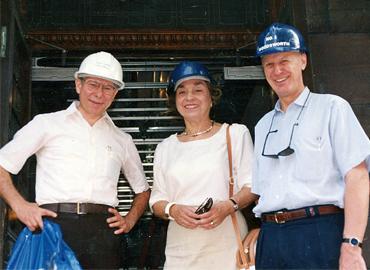 From left, Noah Meltz, principal of Woodsworth College from 1991 to 1998; Rose Wolfe, Chancellor of the University of Toronto from 1991 to 1997, and Alex Waugh, vice-principal and registrar of Woodsworth.