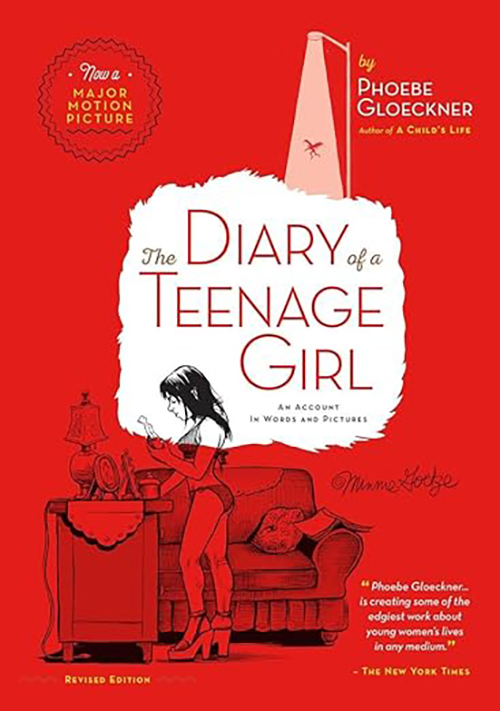 The cover of the book, "The Diary of a Teenage Girl."