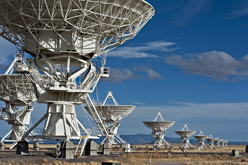 The Karl G. Jansky Very Large Array radio telescope array